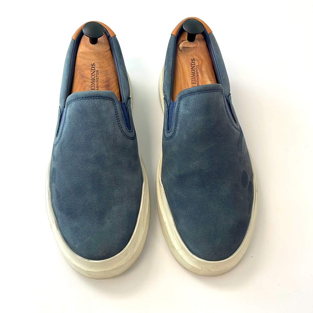 Cole Haan Grand: Blue Suede Slip-On: Size 9.5. Only worn twice!
